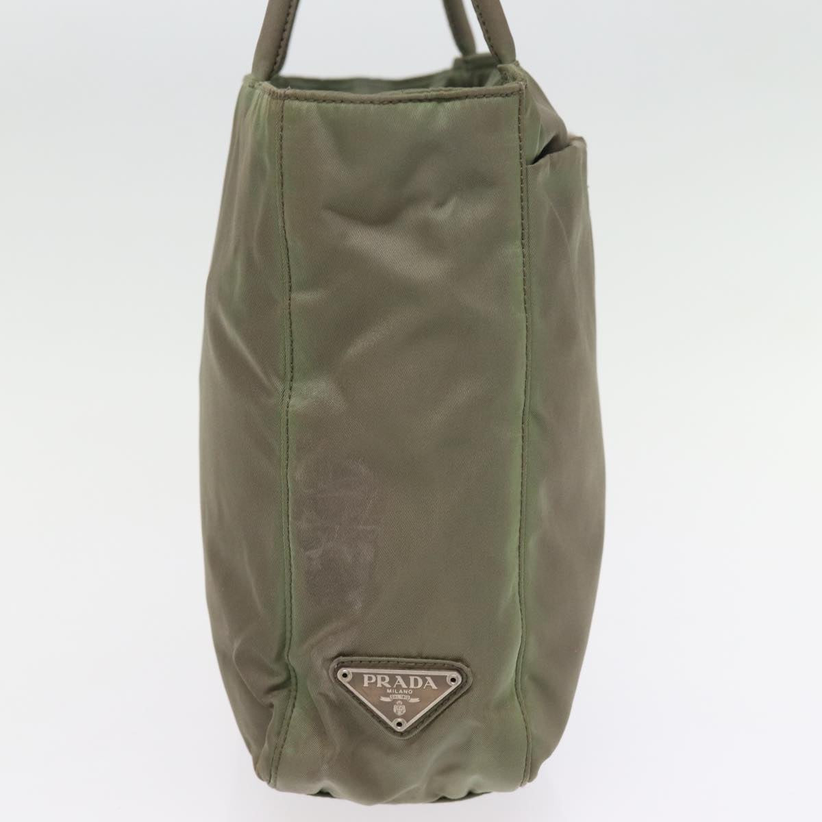 Luxury PradaHand Bag Nylon Khaki 77350