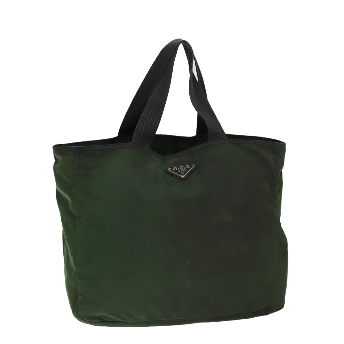 Luxury PradaTote Bag Nylon Khaki 77353