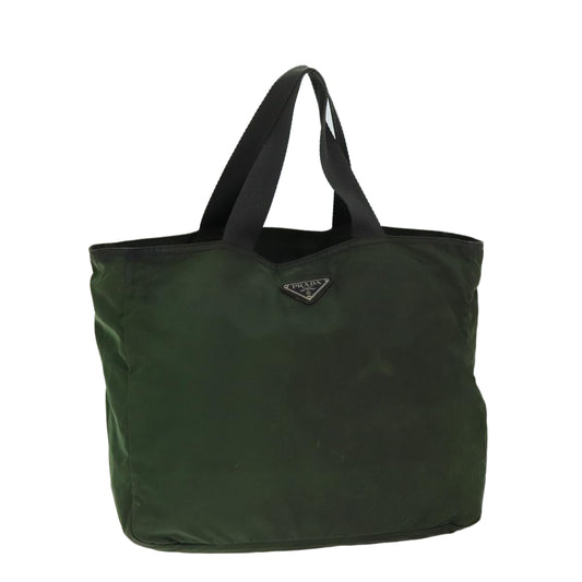 Luxury PradaTote Bag Nylon Khaki 77353