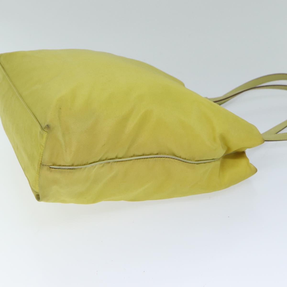 Luxury PradaTote Bag Nylon Yellow 77355