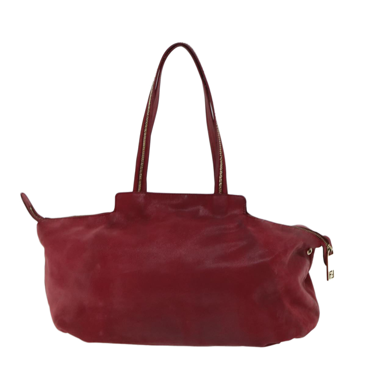 Luxury Fendi Tote Bag Leather Red77395