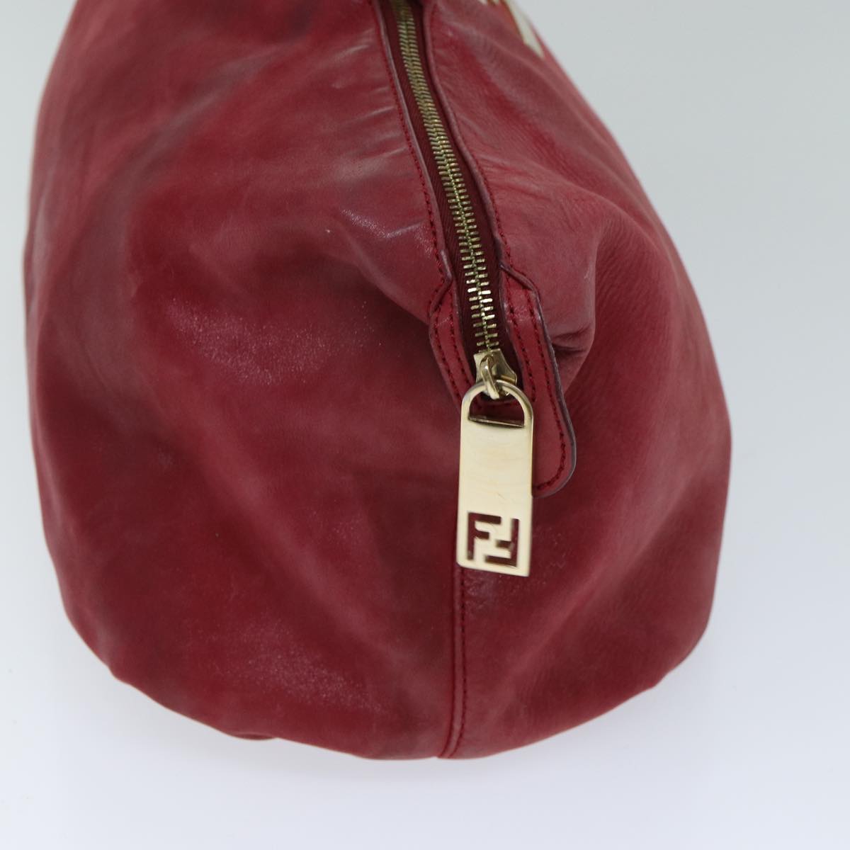 Luxury Fendi Tote Bag Leather Red77395