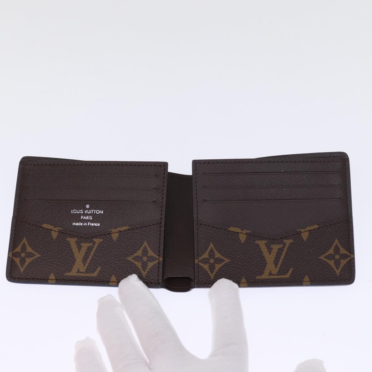LOUIS VUITTON Monogram Portefeuille Slender Billfold Blue M82798 LV 77435S
