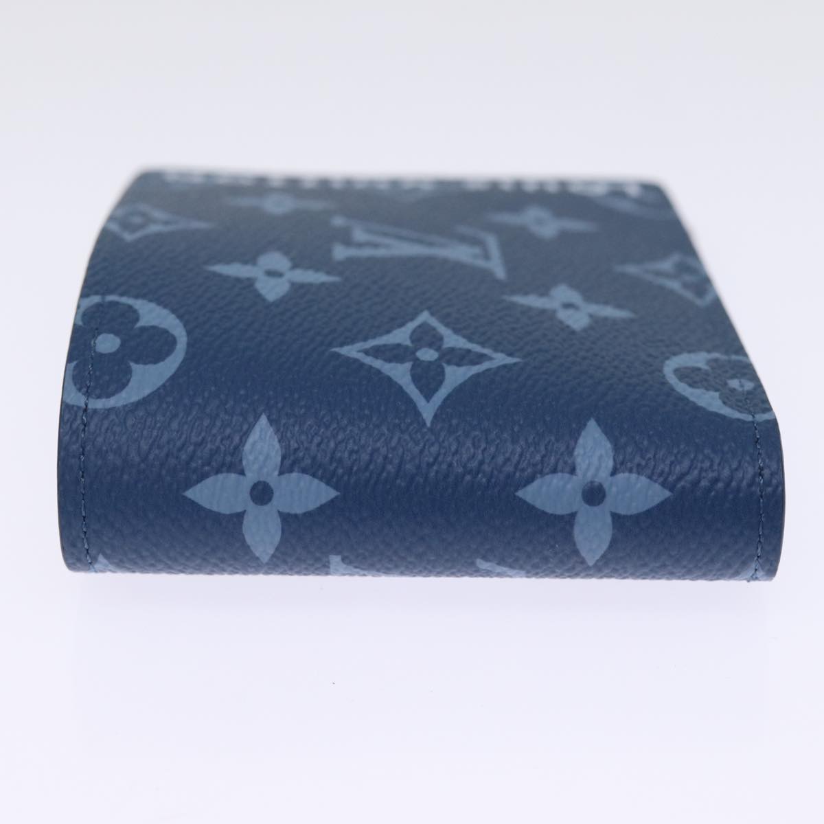 LOUIS VUITTON Monogram Portefeuille Slender Billfold Blue M82798 LV 77435S