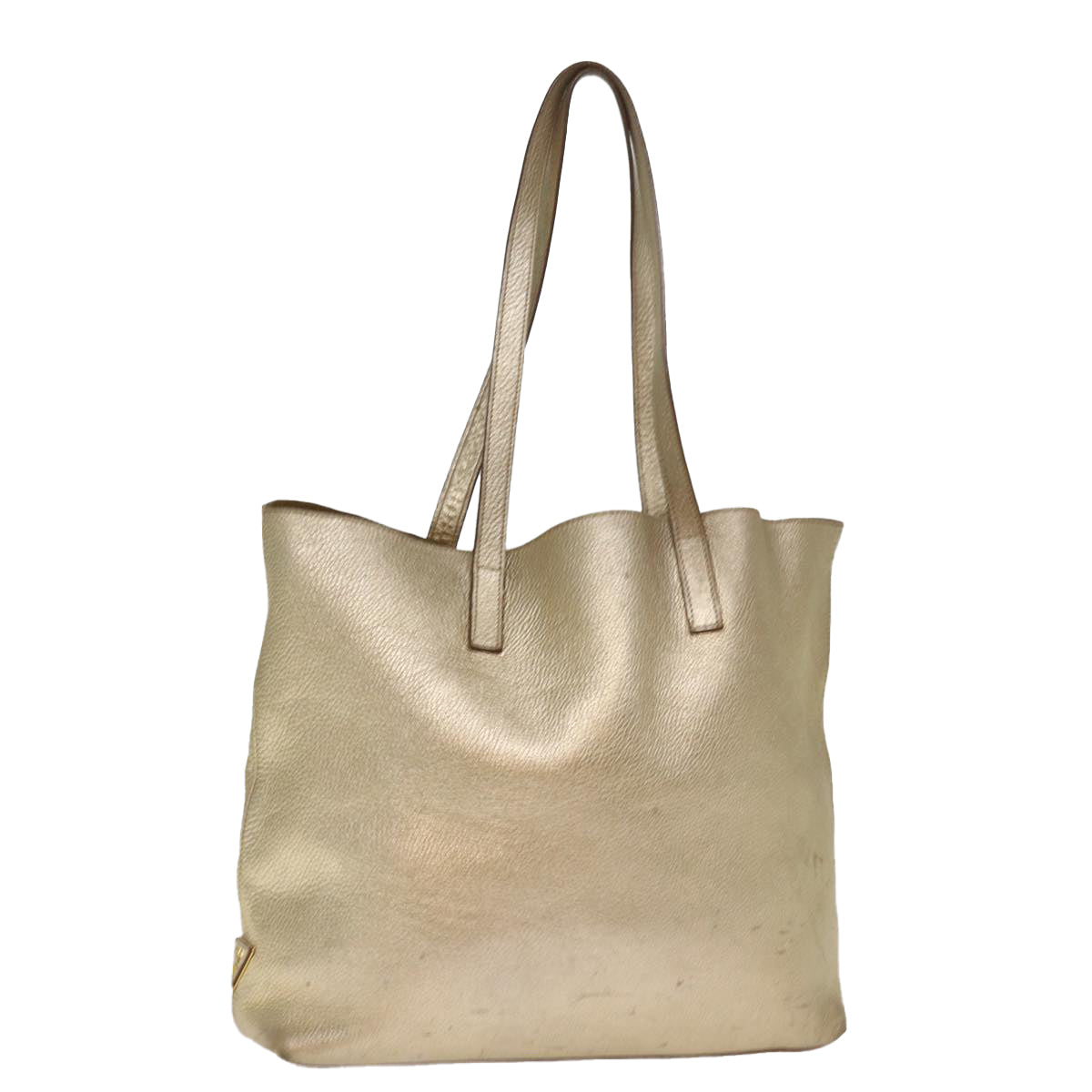 Luxury PradaTote Bag Leather Gold 77504