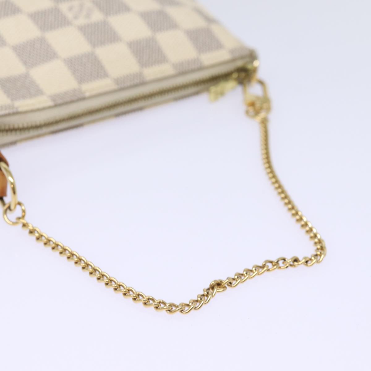 LOUIS VUITTON Damier Azur Mini Pochette Accessoires Pouch N60487 LV 77545