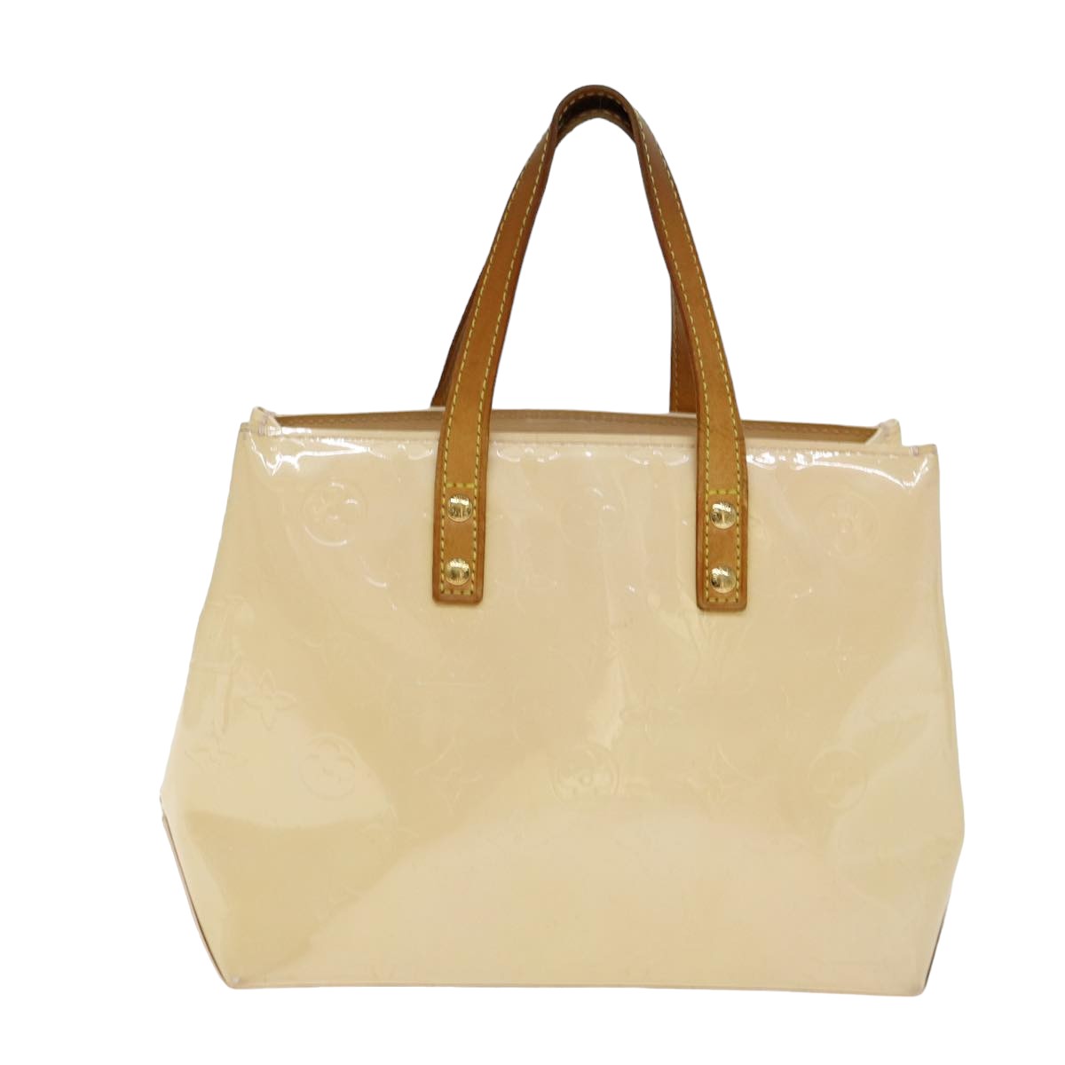 LOUIS VUITTON Monogram Vernis Reade PM Bag Marshmallow Pink M91306 LV 77554