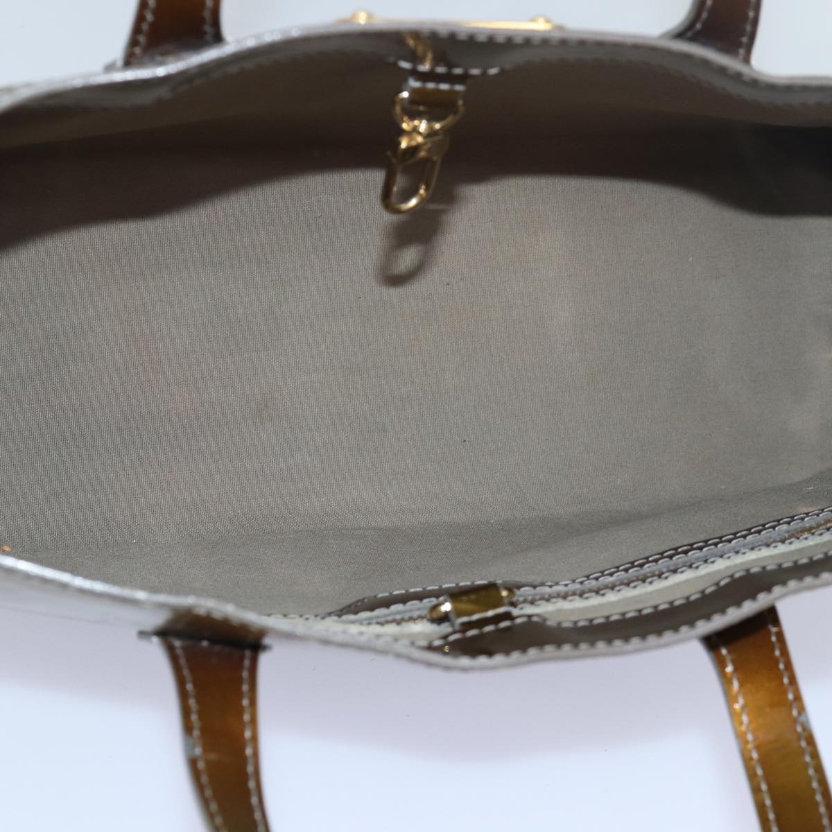 LOUIS VUITTON Monogram Vernis Wilshire PM Hand Bag Veil Bronze M91642 77559