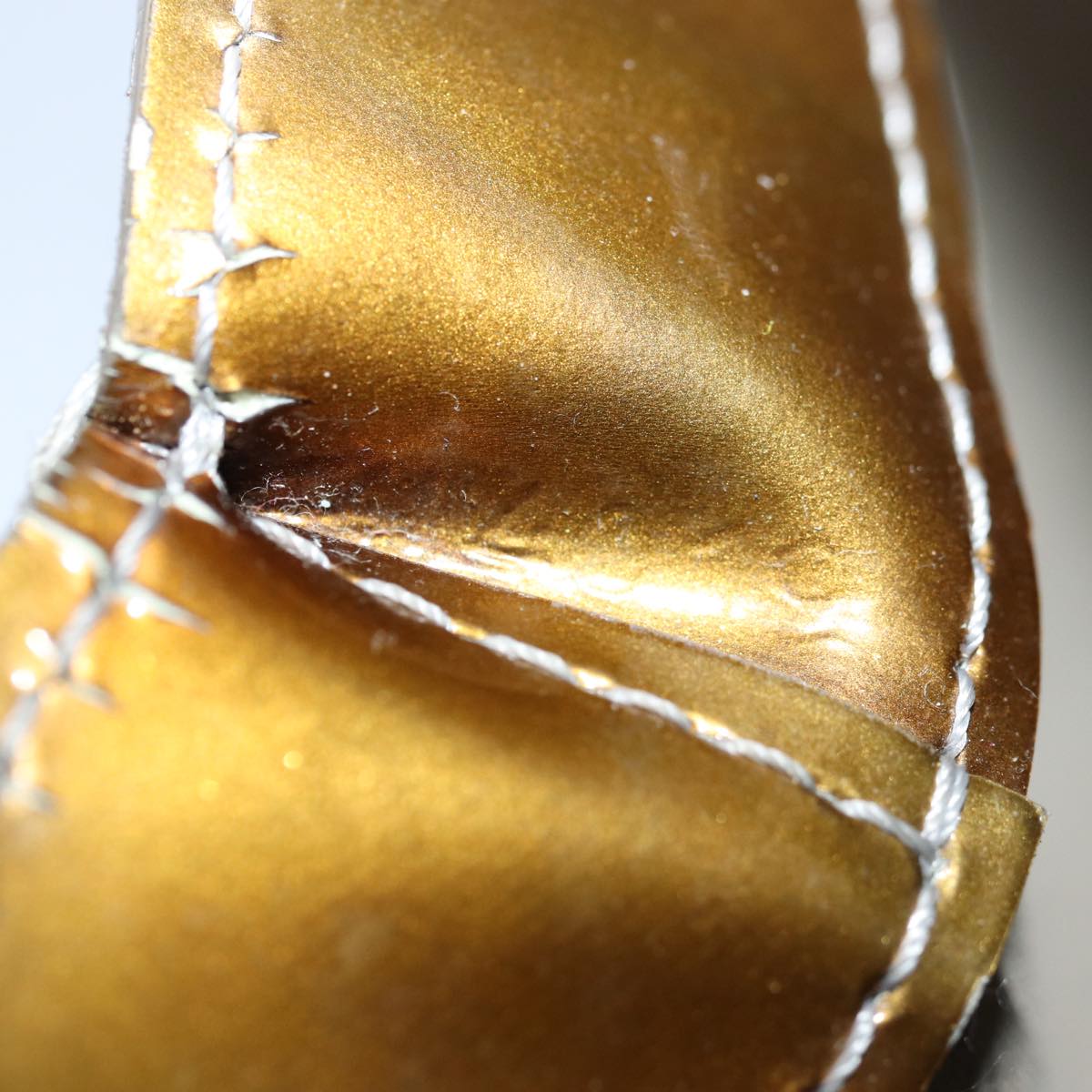 LOUIS VUITTON Monogram Vernis Wilshire PM Hand Bag Veil Bronze M91642 77559