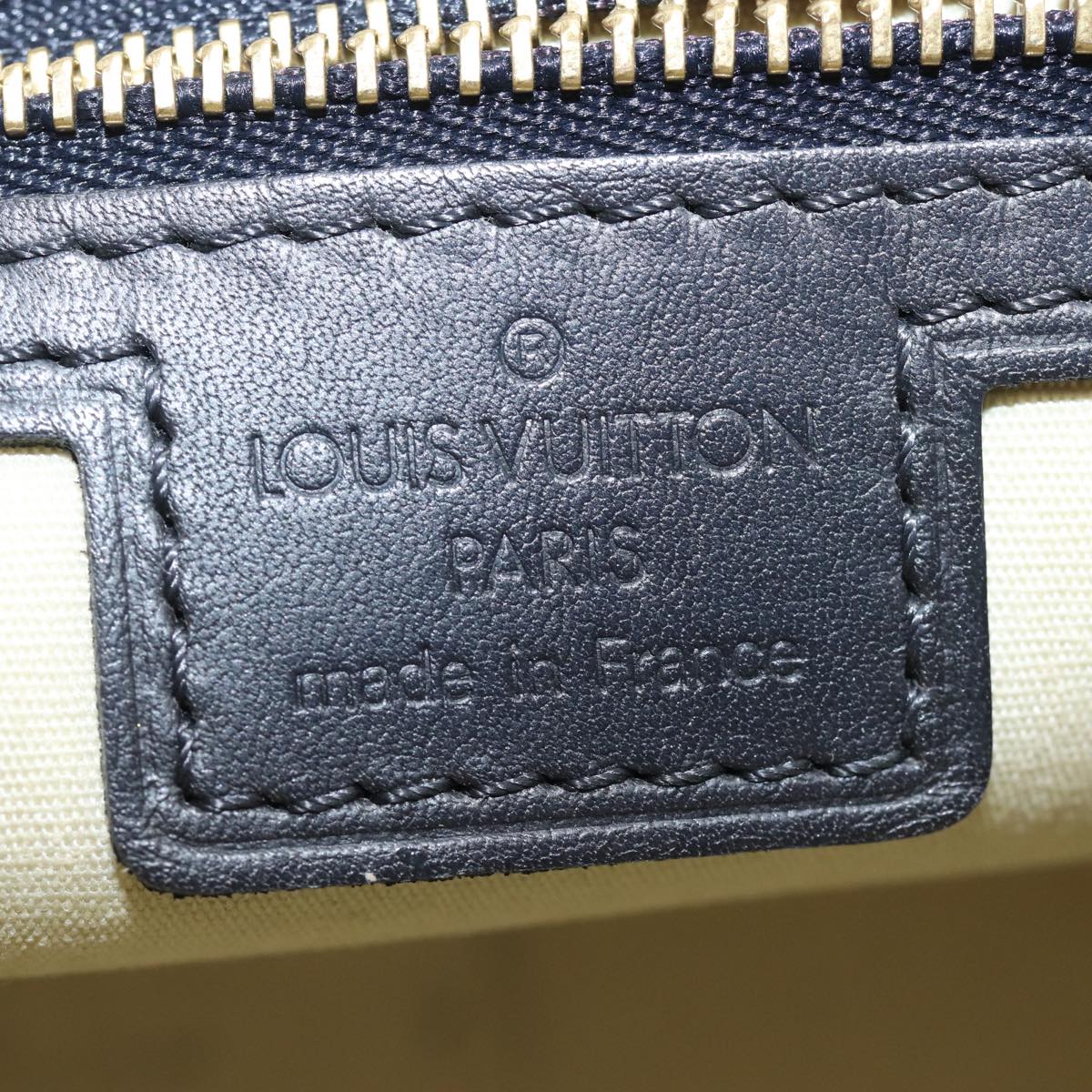 LOUIS VUITTON Monogram Mini Josephine PM Hand Bag Blue M92049 LV 77560