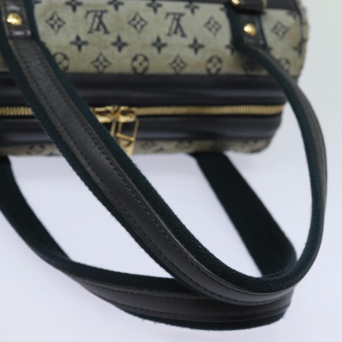 LOUIS VUITTON Monogram Mini Josephine PM Hand Bag Blue M92049 LV 77560