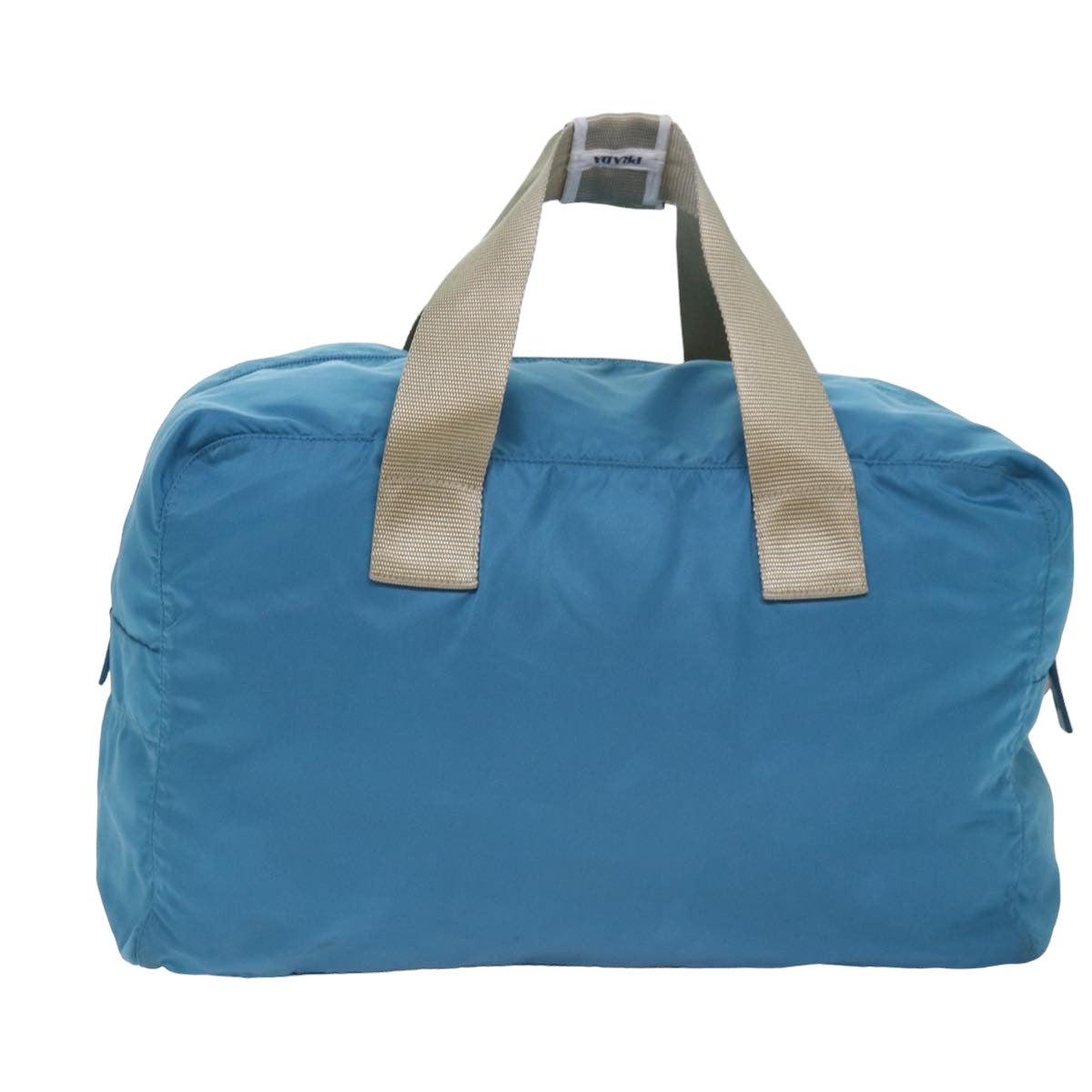 Luxury PradaBoston Bag Nylon Light Blue 77639