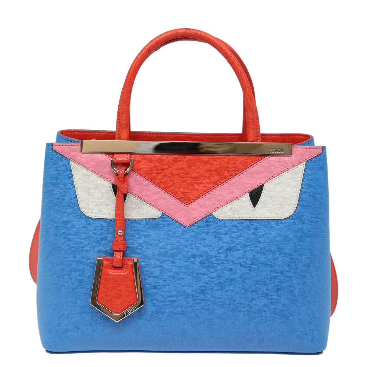 Luxury Fendi Hand Bag Leather 2way Blue77771A