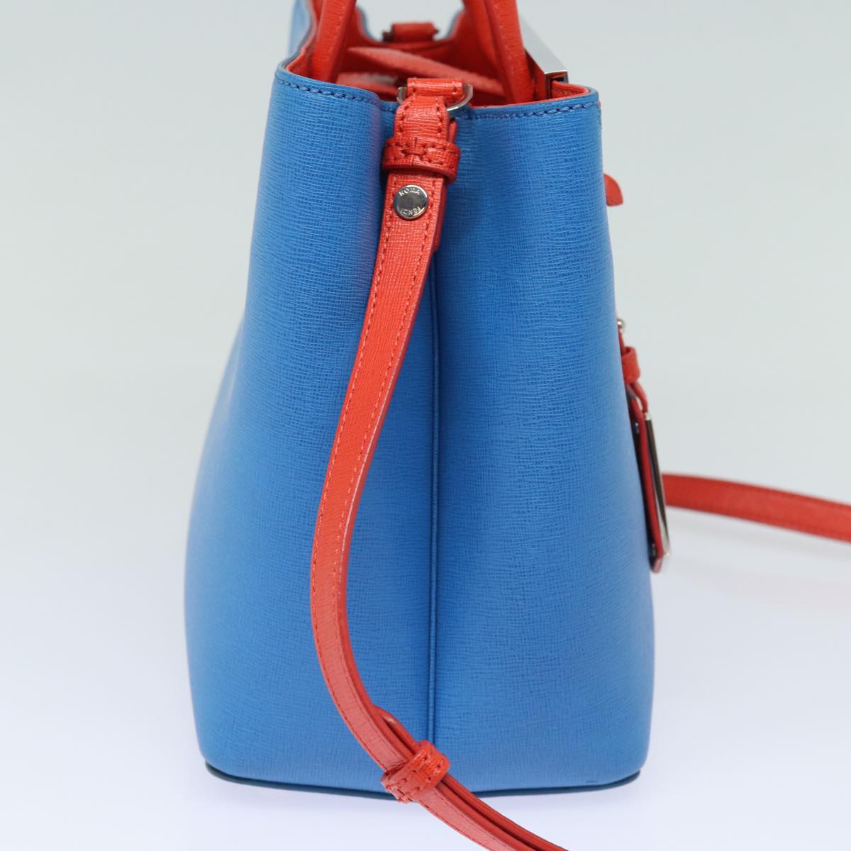 Luxury Fendi Hand Bag Leather 2way Blue77771A