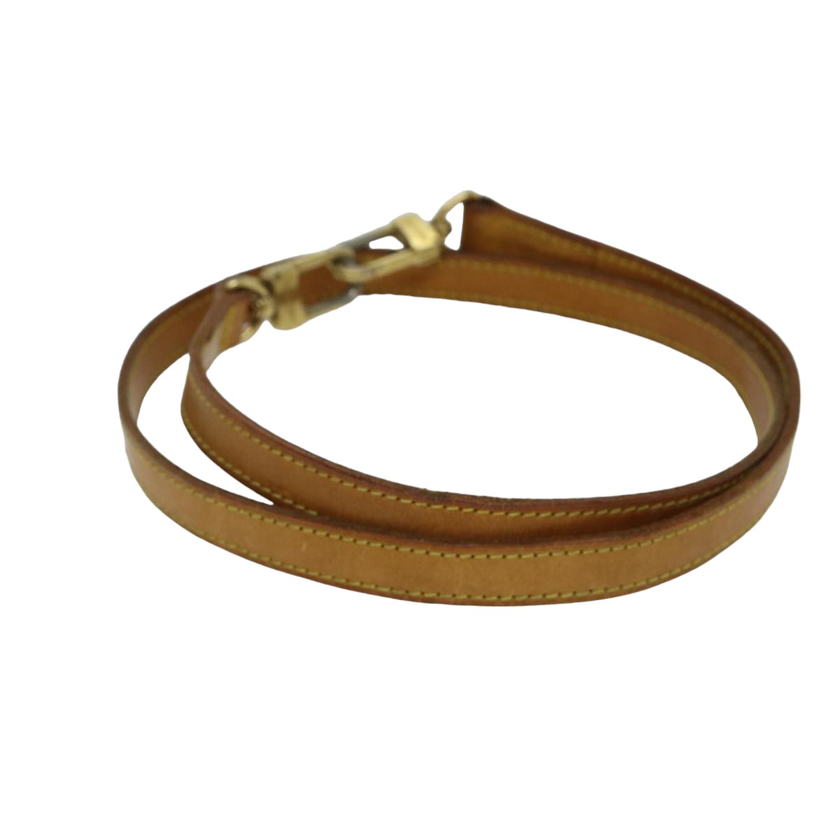 LOUIS VUITTON Shoulder Strap Leather 35.8"" Beige LV 77781