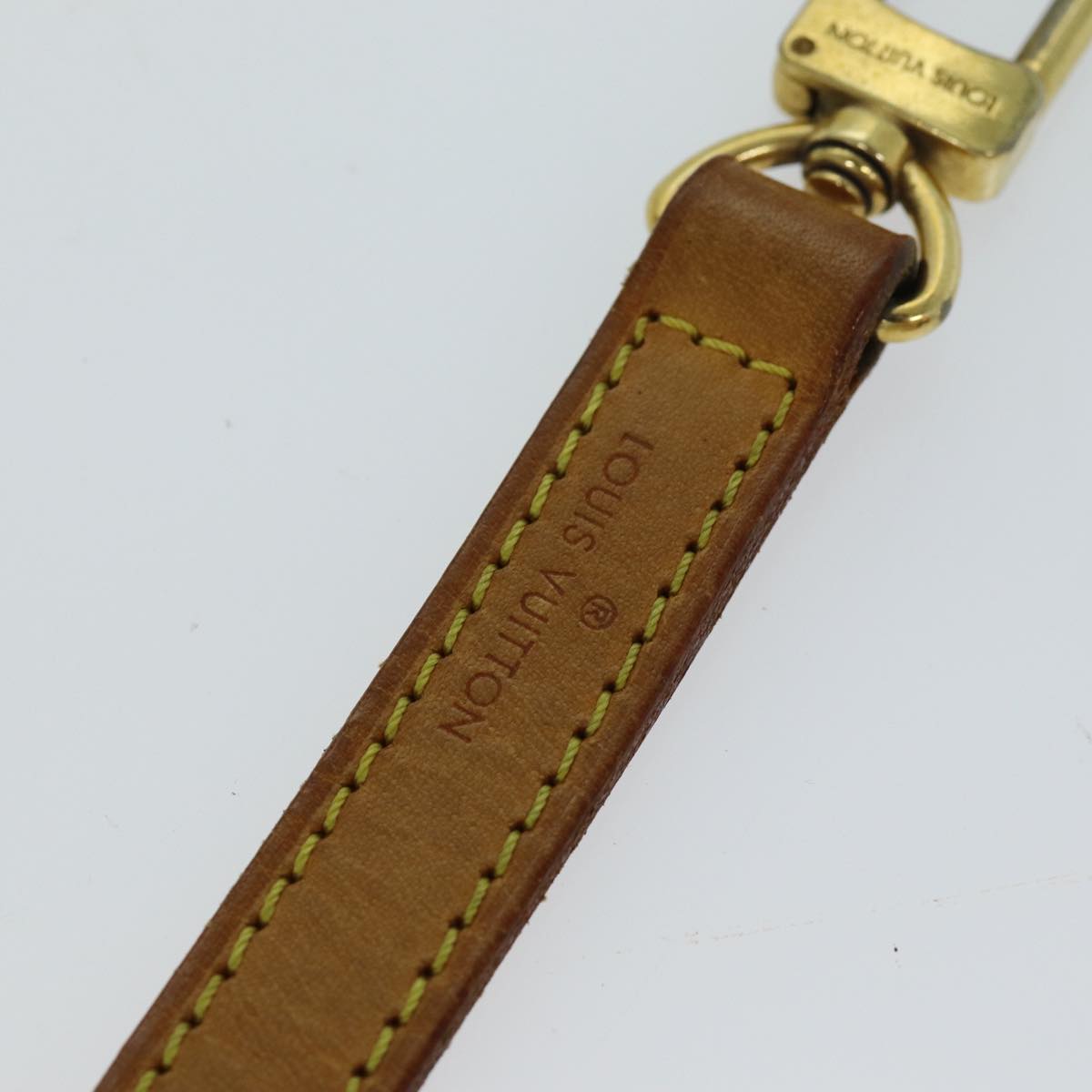 LOUIS VUITTON Shoulder Strap Leather 35.8"" Beige LV 77781