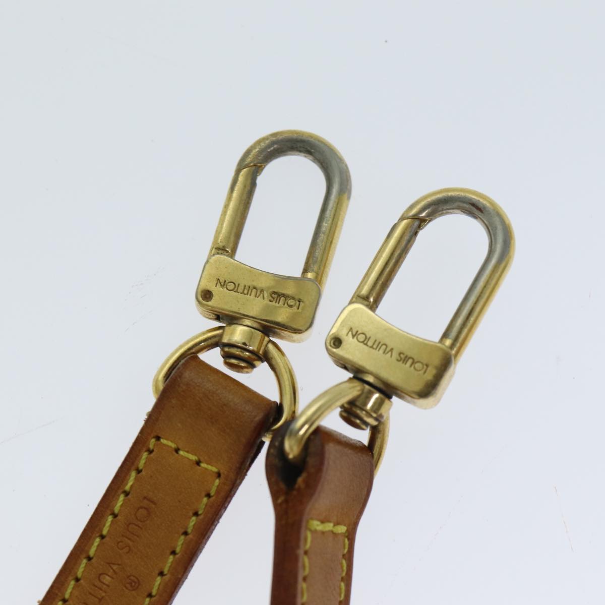LOUIS VUITTON Shoulder Strap Leather 35.8"" Beige LV 77781