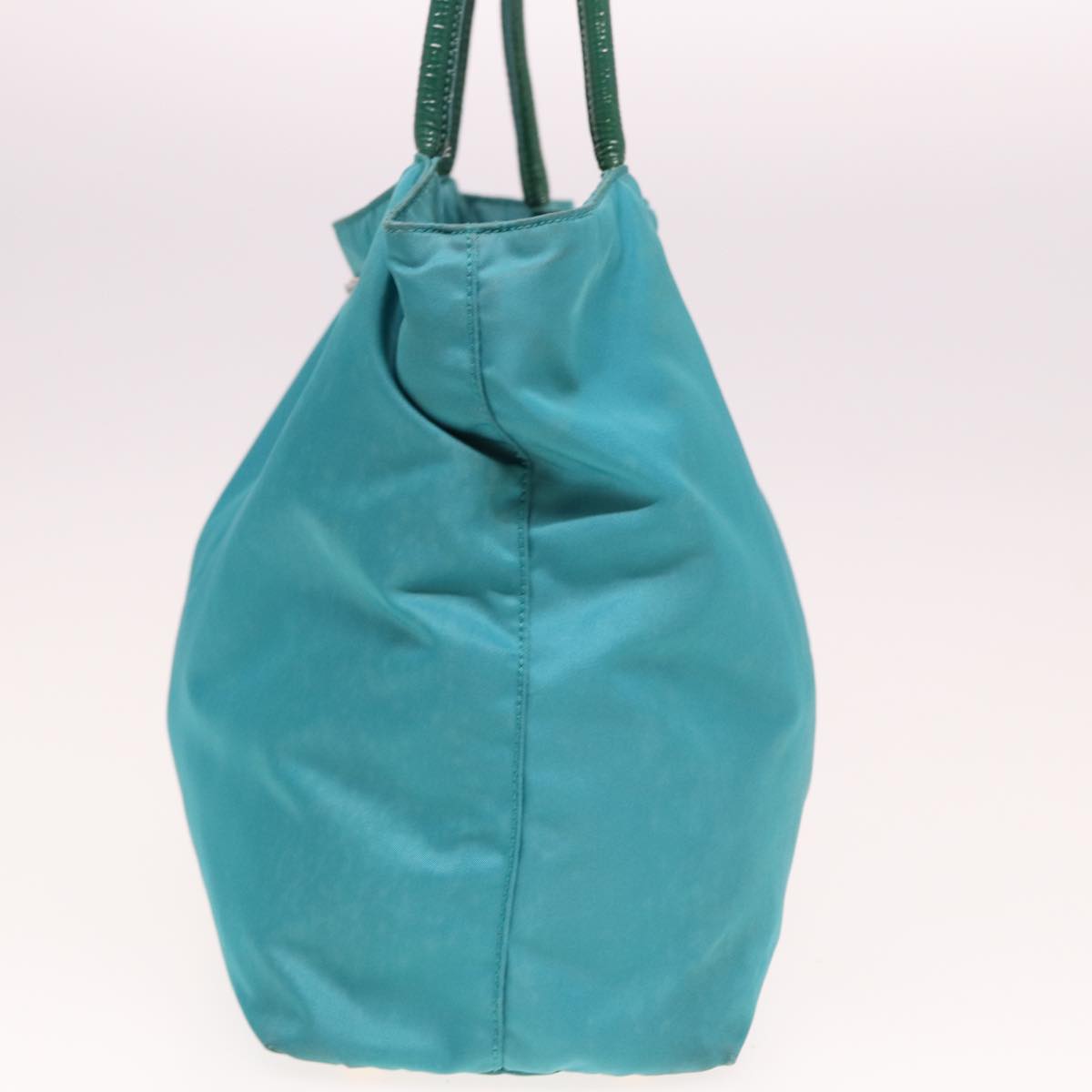 Luxury PradaShoulder Bag Nylon Turquoise Blue 77836