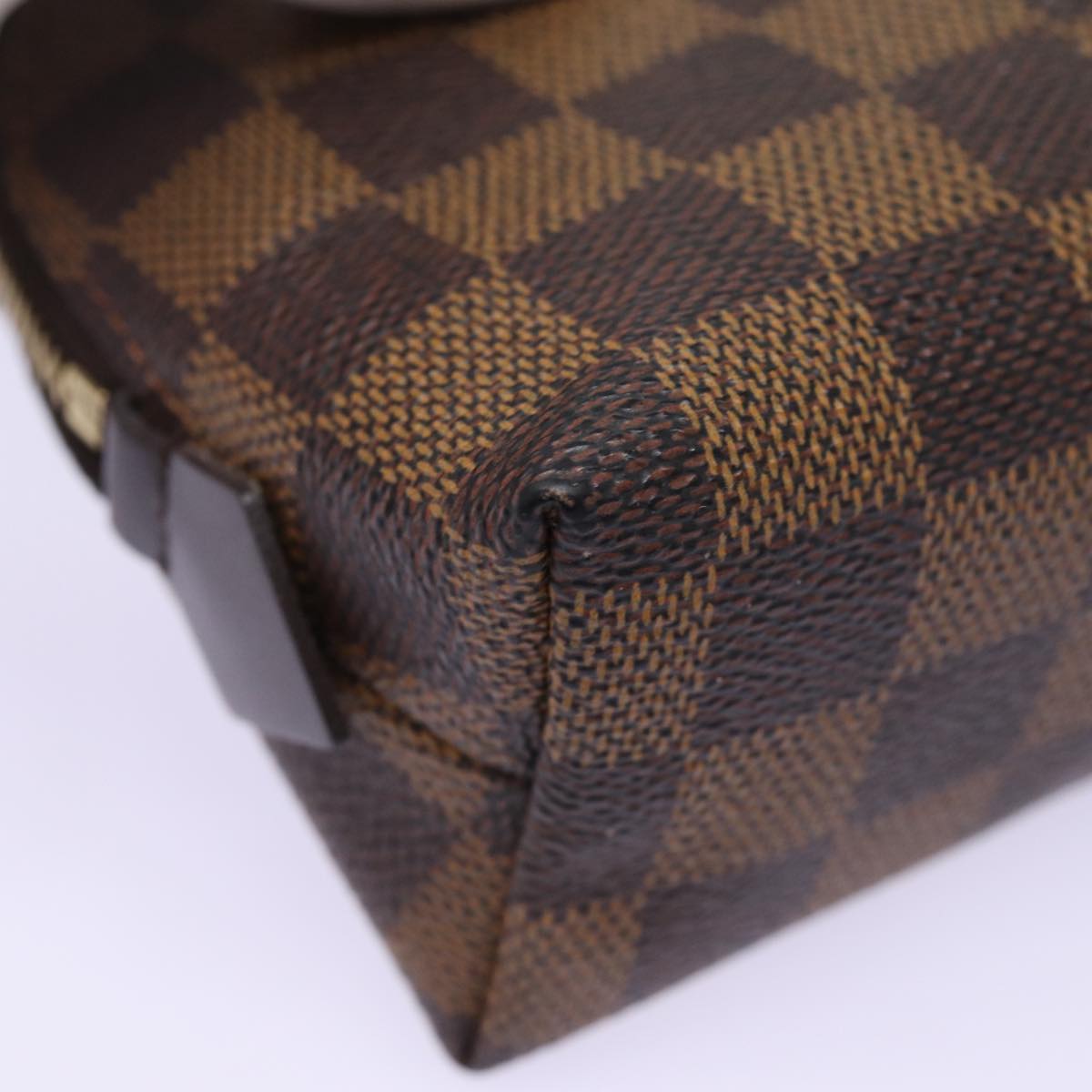 LOUIS VUITTON Damier Ebene Pochette Cosmetic PM Pouch N47516 LV 77849