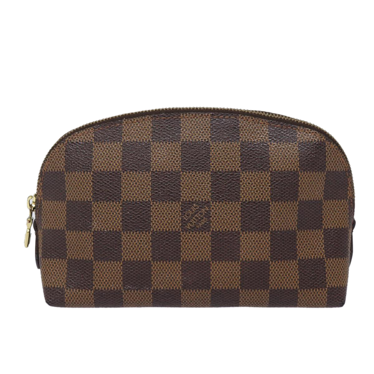 LOUIS VUITTON Damier Ebene Pochette Cosmetic PM Pouch N47516 LV 77849