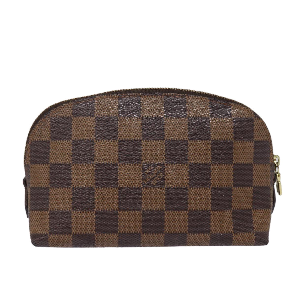 LOUIS VUITTON Damier Ebene Pochette Cosmetic PM Pouch N47516 LV 77849