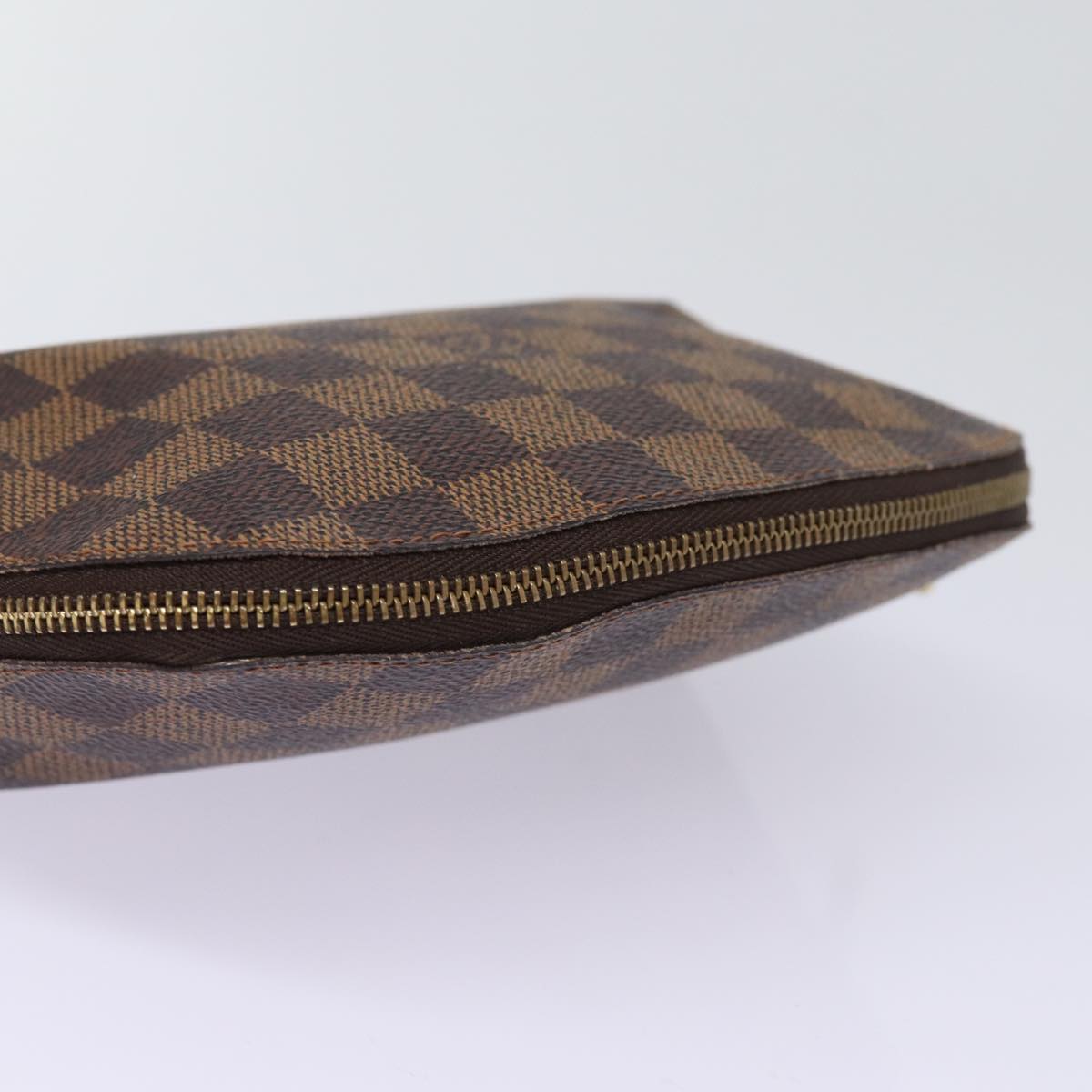 LOUIS VUITTON Damier Ebene Pochette Cosmetic PM Pouch N47516 LV 77849