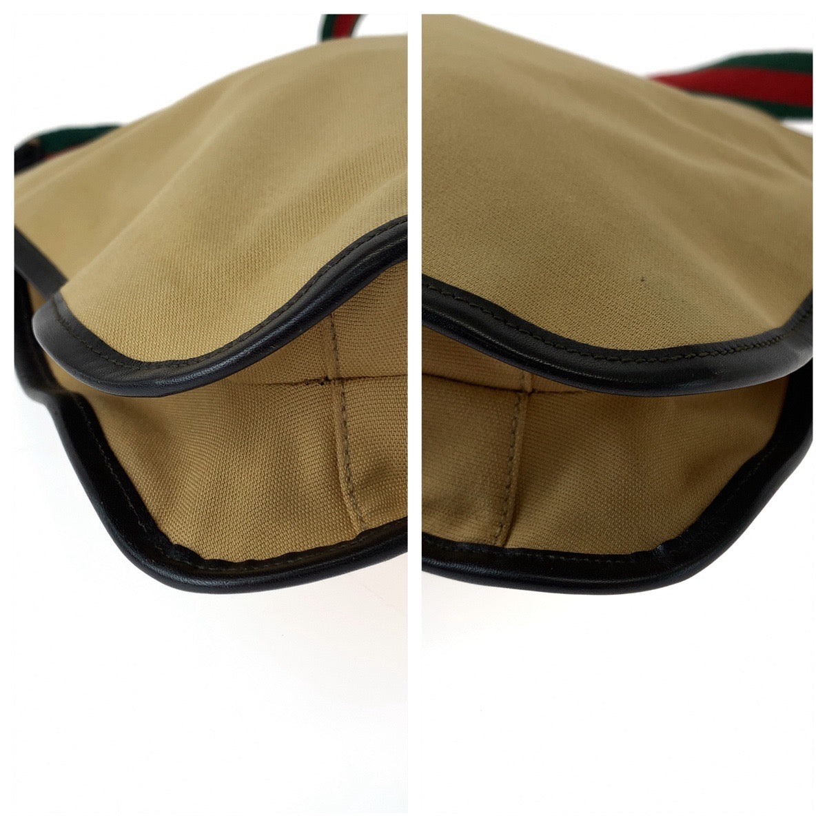 Luxury Gucci Trending 2025 Canvas Shoulder Bag Beige Red Green Silver Hardware