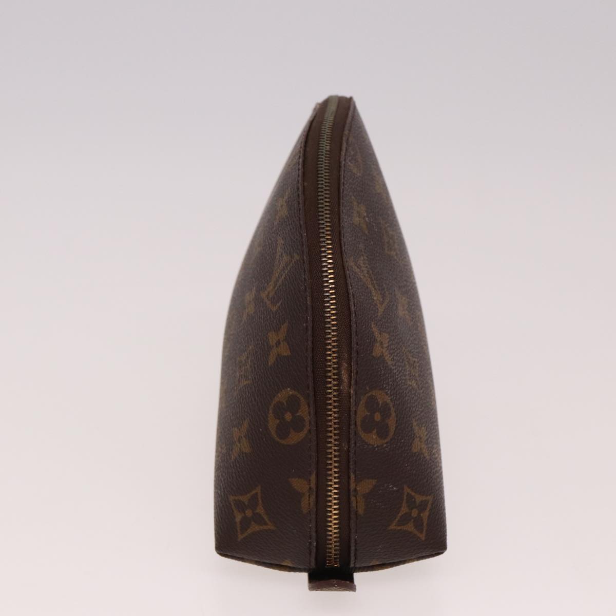LOUIS VUITTON Monogram Trousse Demi Ronde Cosmetic Pouch M47520 LV 77855