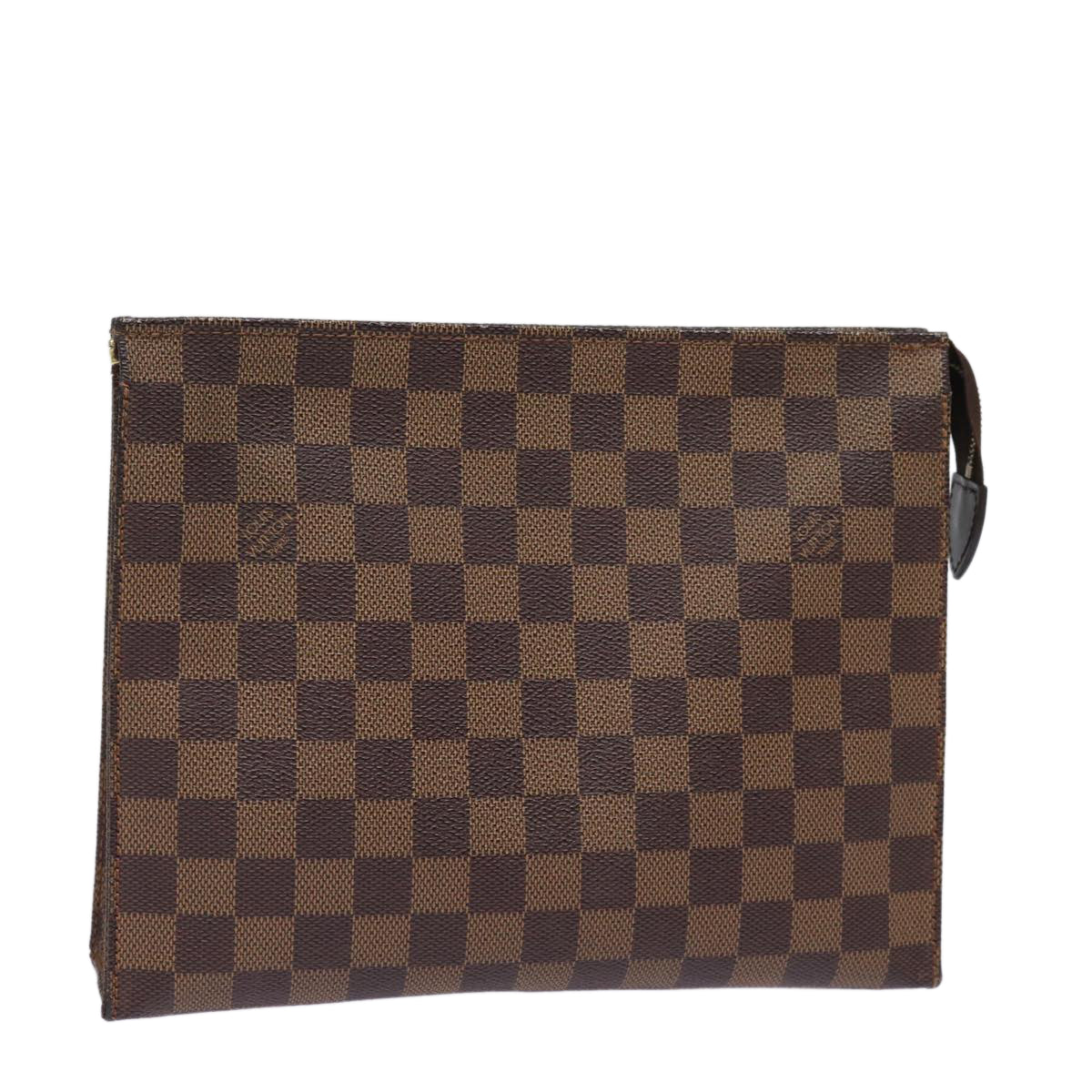 LOUIS VUITTON Damier Ebene Poche Toilette 26 Pouch N47543 LV 77868