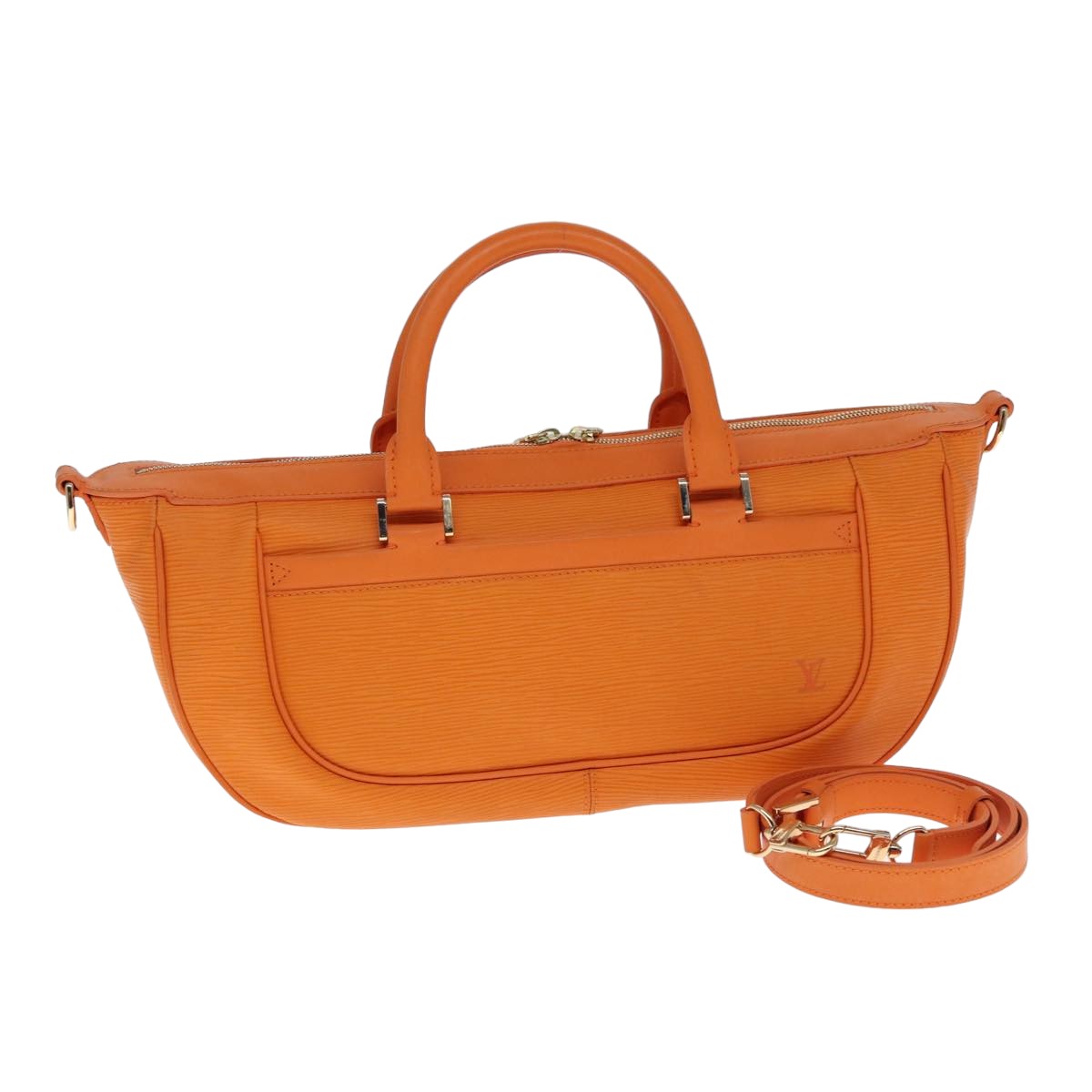 LOUIS VUITTON Epi Danura GM Hand Bag Orange Mandarin M5890H LV 77879