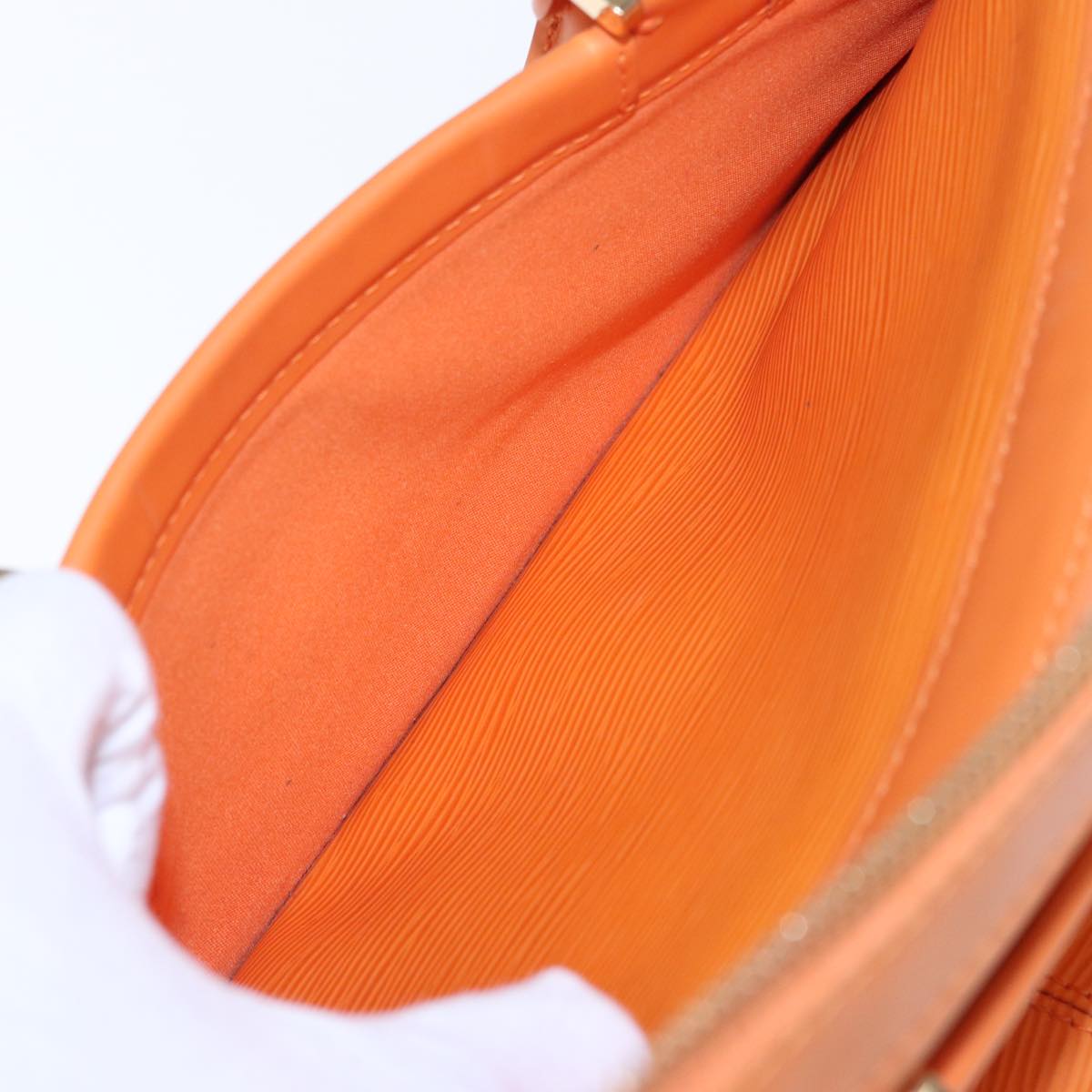 LOUIS VUITTON Epi Danura GM Hand Bag Orange Mandarin M5890H LV 77879
