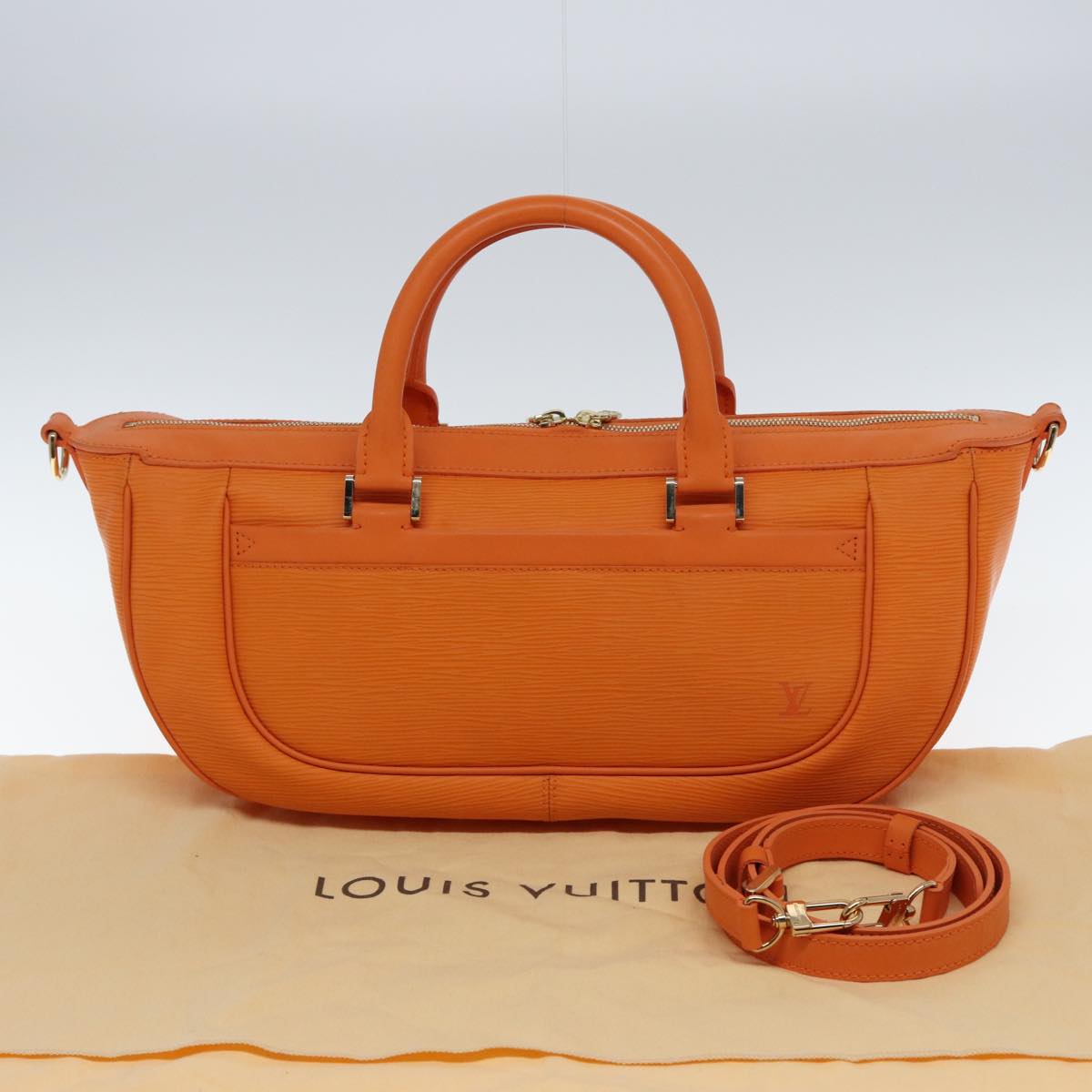 LOUIS VUITTON Epi Danura GM Hand Bag Orange Mandarin M5890H LV 77879