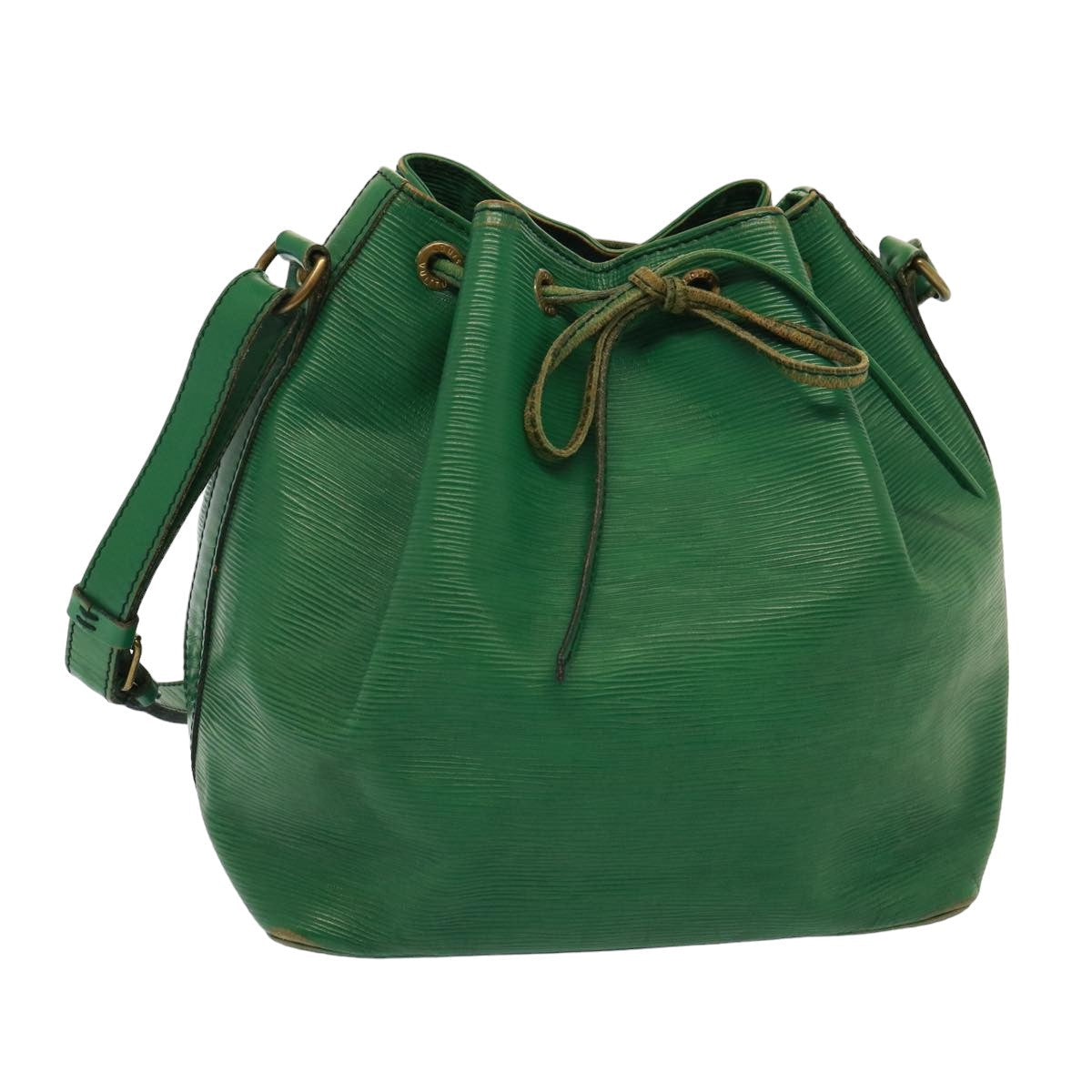 LOUIS VUITTON Epi Petit Noe Shoulder Bag Green M44104 LV 77895