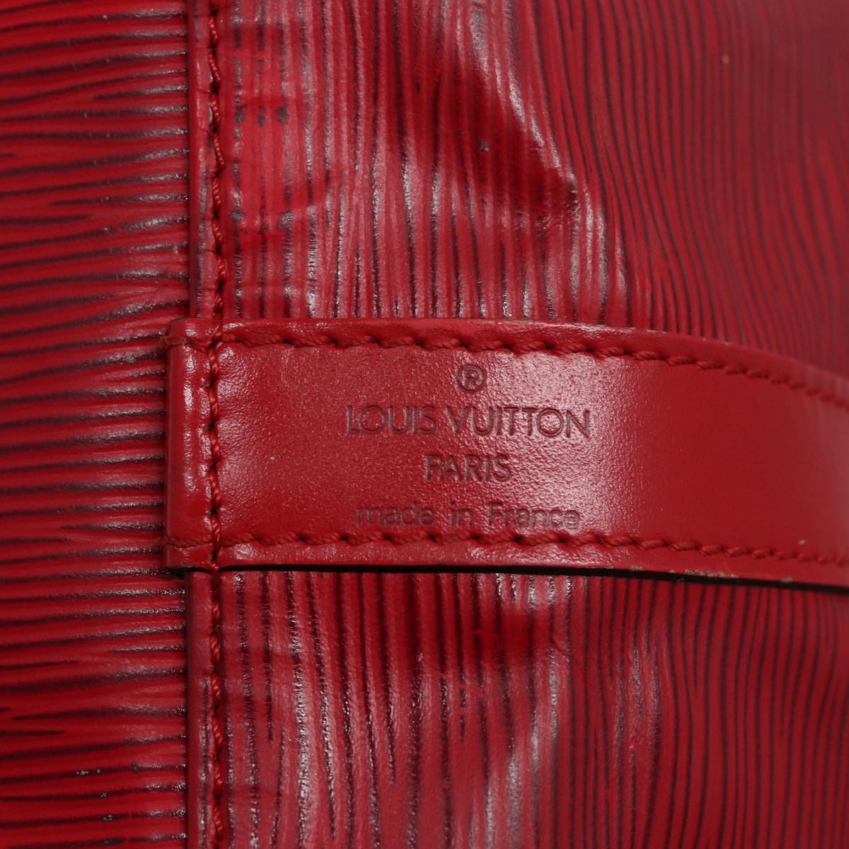 LOUIS VUITTON Epi Petit Noe Shoulder Bag Red M44107 LV 77898