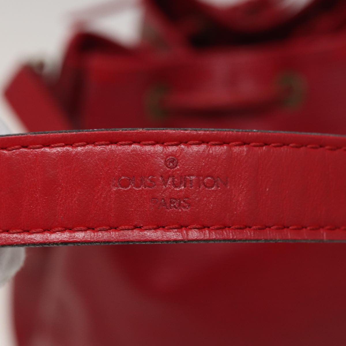 LOUIS VUITTON Epi Petit Noe Shoulder Bag Red M44107 LV 77898