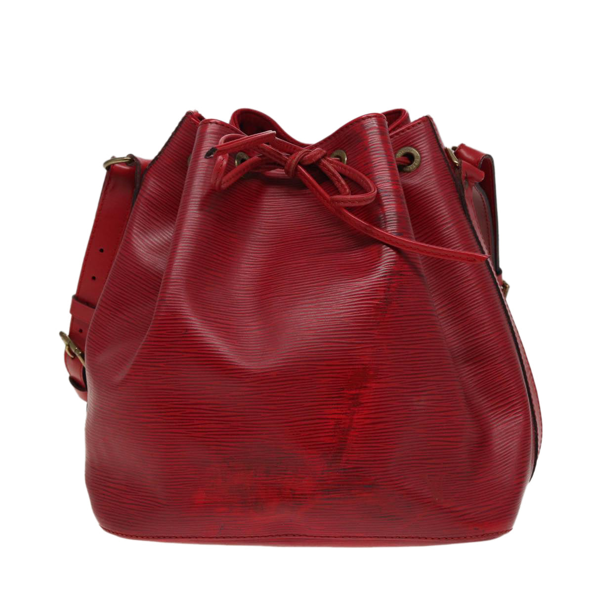 LOUIS VUITTON Epi Petit Noe Shoulder Bag Red M44107 LV 77898