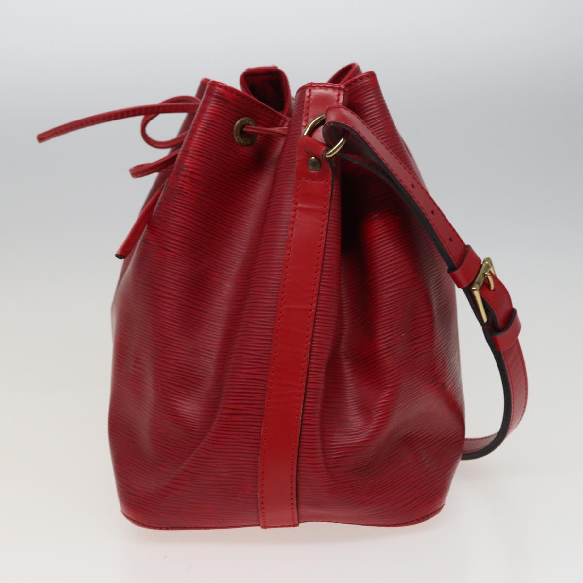 LOUIS VUITTON Epi Petit Noe Shoulder Bag Red M44107 LV 77898