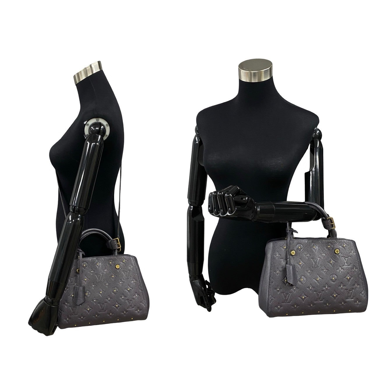 LOUIS VUITTON Shoulder Bag Monogram Ann Platt gray Monogram Ann Platt Montaigne BB
