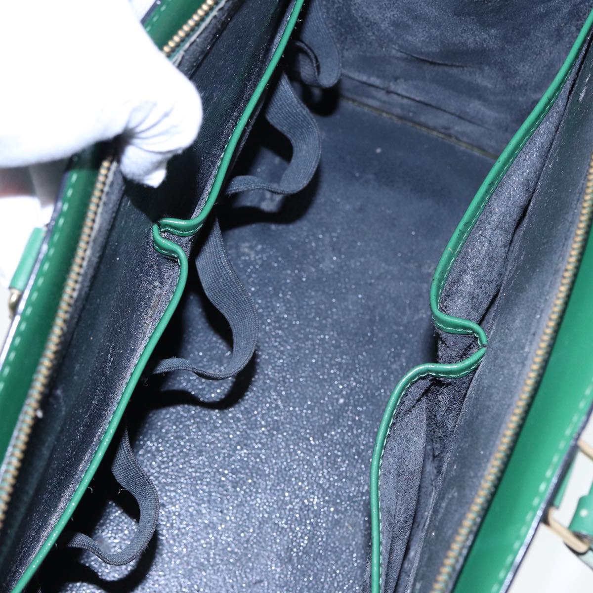 LOUIS VUITTON Epi Riviera Hand Bag Green M48184 LV 77904