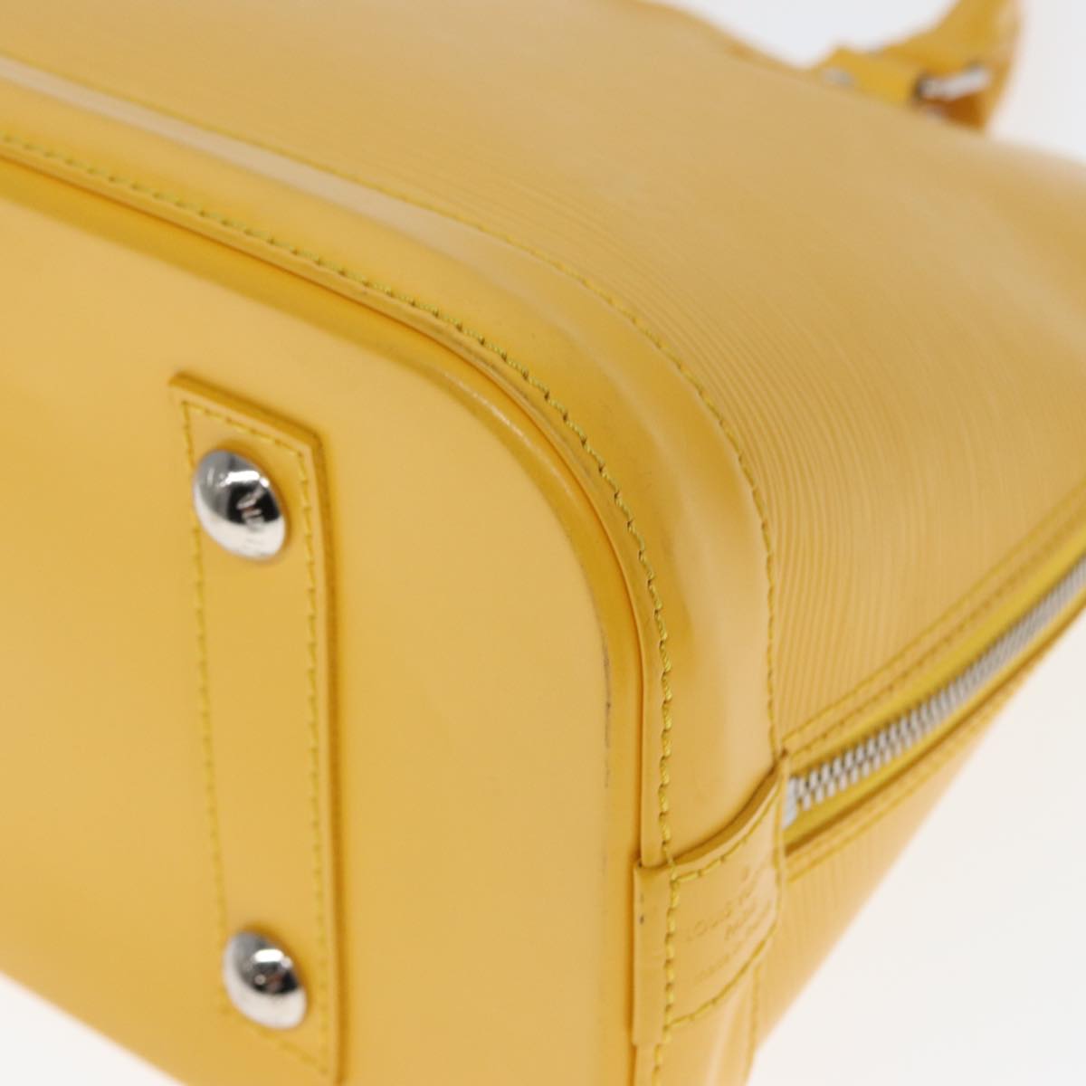LOUIS VUITTON Epi Alma PM Hand Bag Yellow Citron M40619 LV 77910