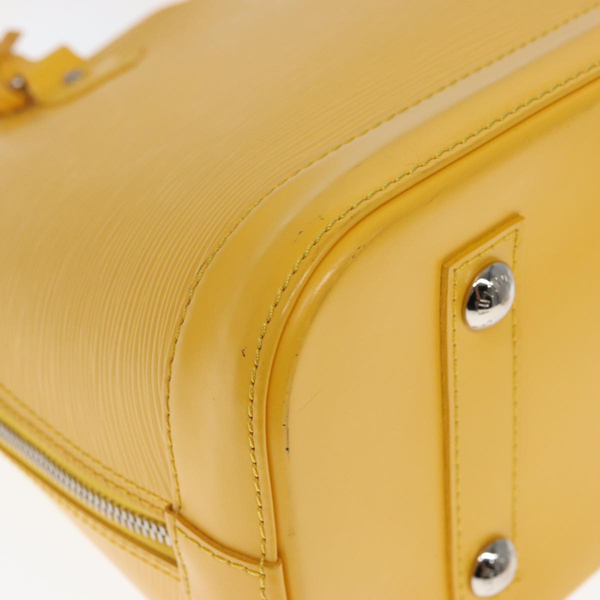 LOUIS VUITTON Epi Alma PM Hand Bag Yellow Citron M40619 LV 77910
