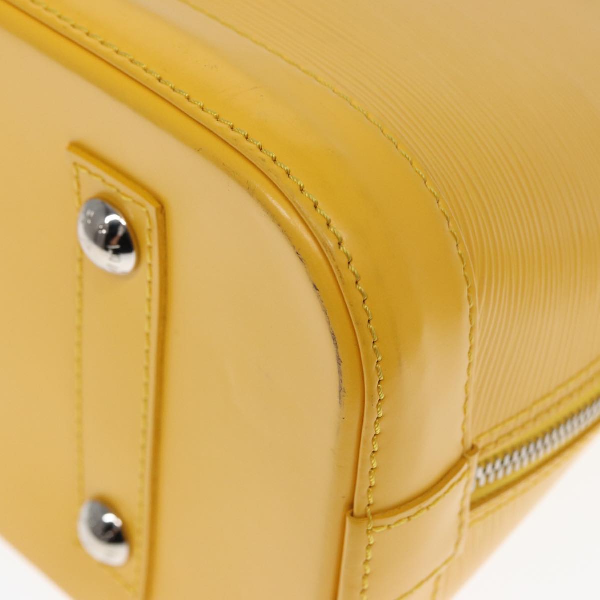 LOUIS VUITTON Epi Alma PM Hand Bag Yellow Citron M40619 LV 77910