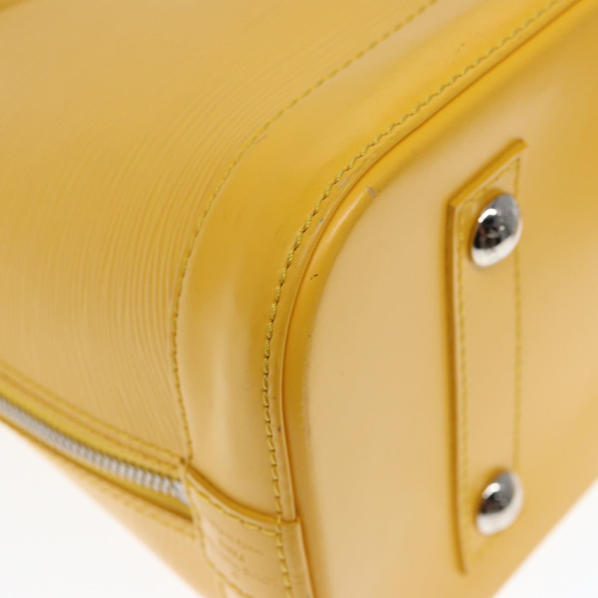LOUIS VUITTON Epi Alma PM Hand Bag Yellow Citron M40619 LV 77910