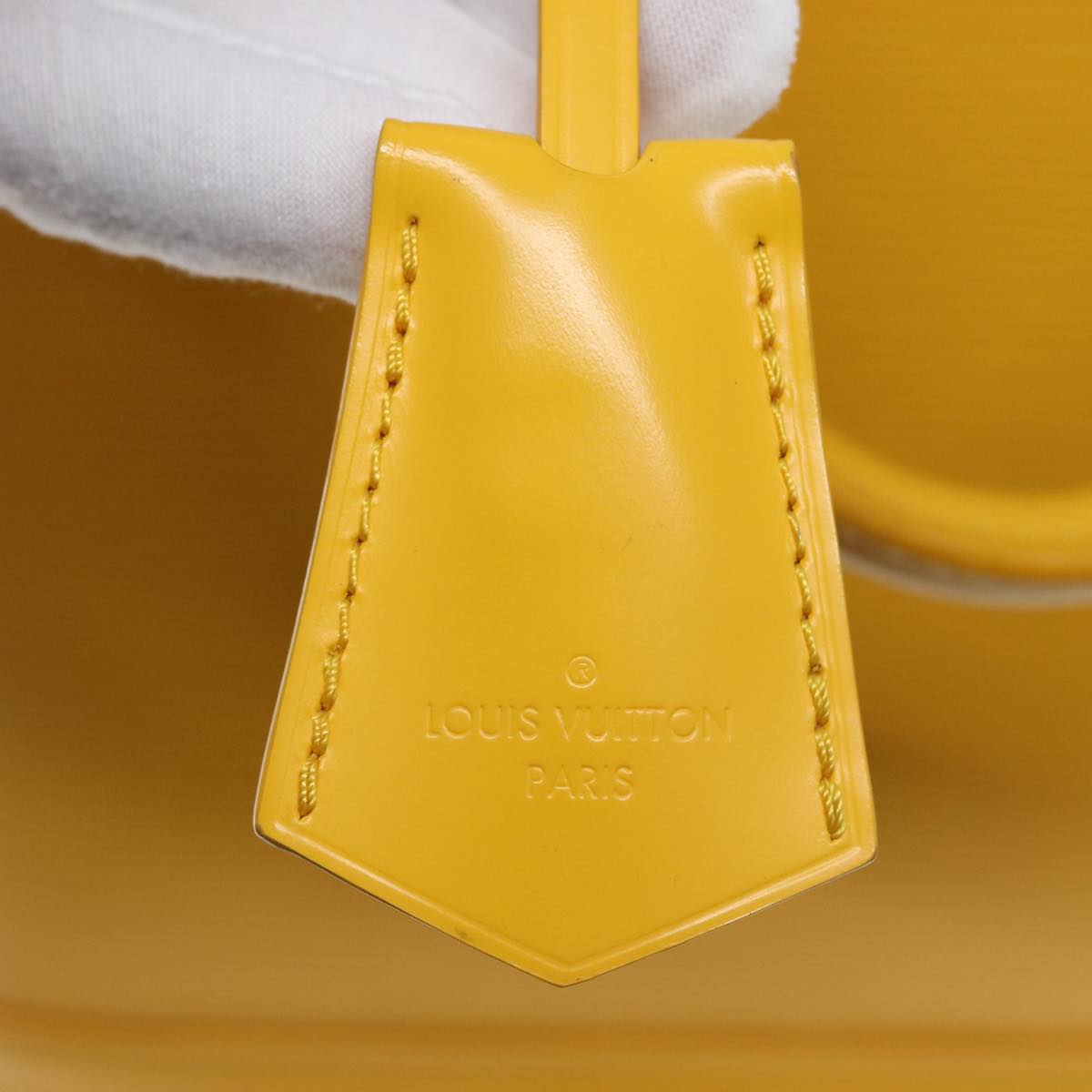 LOUIS VUITTON Epi Alma PM Hand Bag Yellow Citron M40619 LV 77910