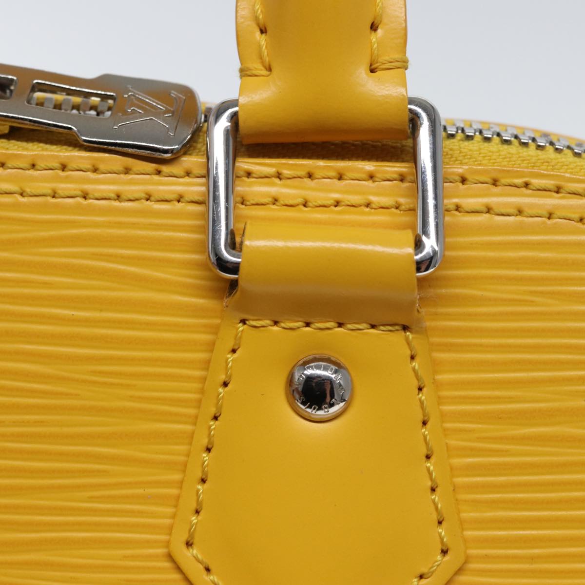 LOUIS VUITTON Epi Alma PM Hand Bag Yellow Citron M40619 LV 77910
