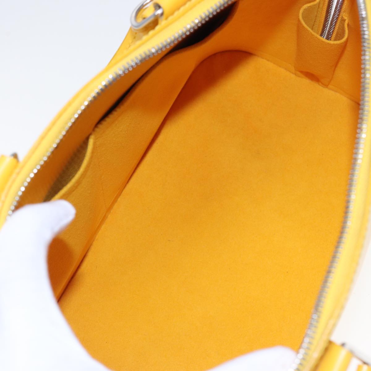 LOUIS VUITTON Epi Alma PM Hand Bag Yellow Citron M40619 LV 77910