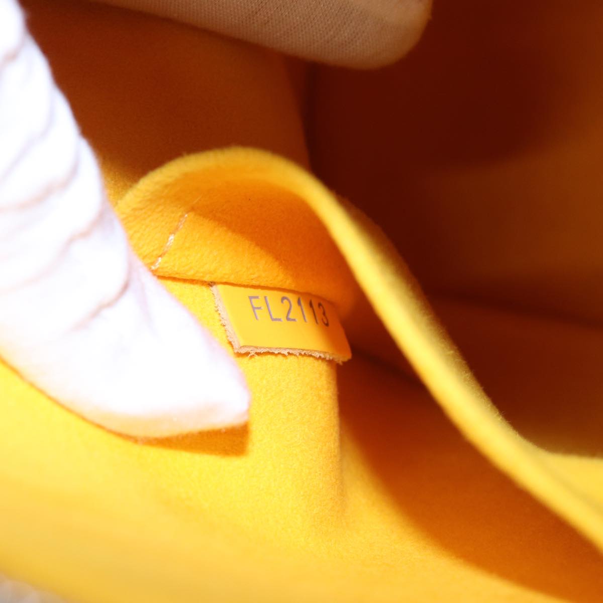 LOUIS VUITTON Epi Alma PM Hand Bag Yellow Citron M40619 LV 77910