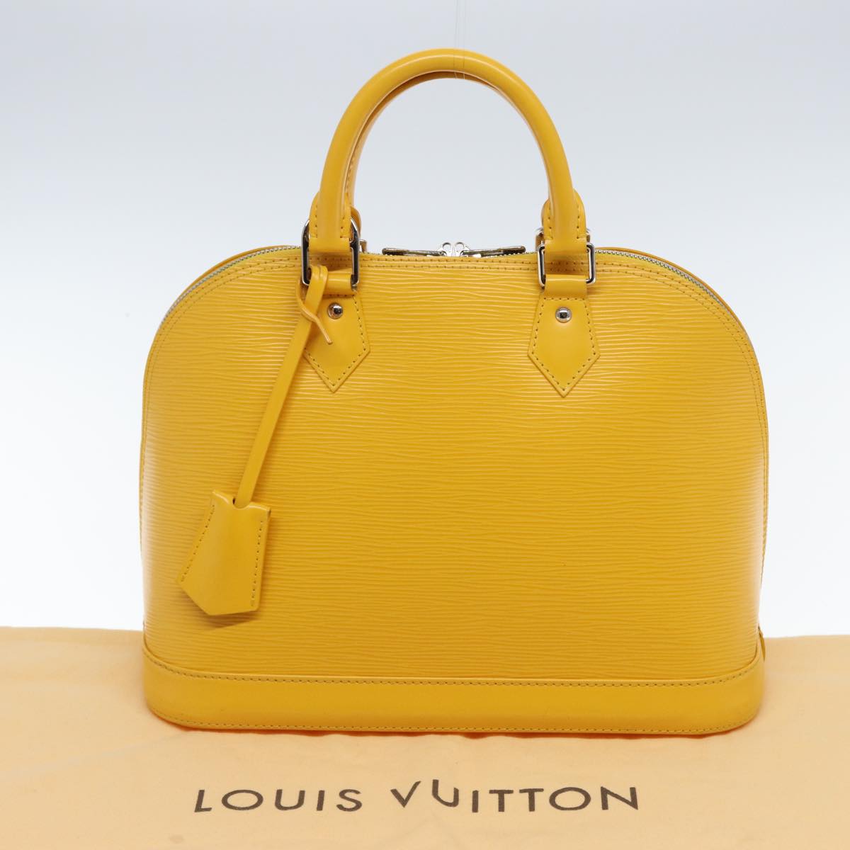 LOUIS VUITTON Epi Alma PM Hand Bag Yellow Citron M40619 LV 77910