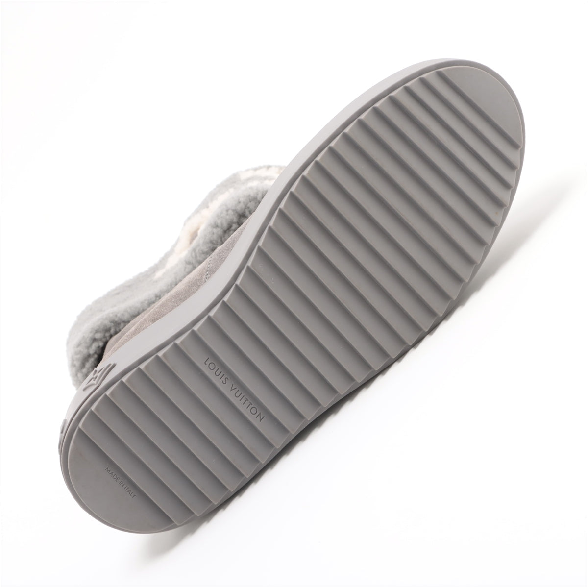 Louis Vuitton Snowdrop Line 22 Years Mouton Short Boots 37 1/2  Grey TC0272 Monogram Insol Boar