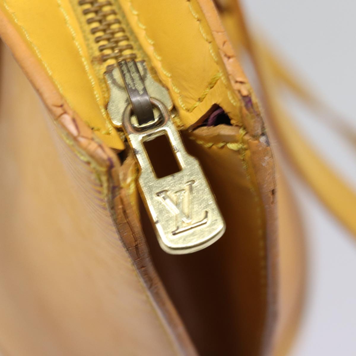 LOUIS VUITTON Epi Saint Jacques Shopping Shoulder Bag Yellow M52279 77922